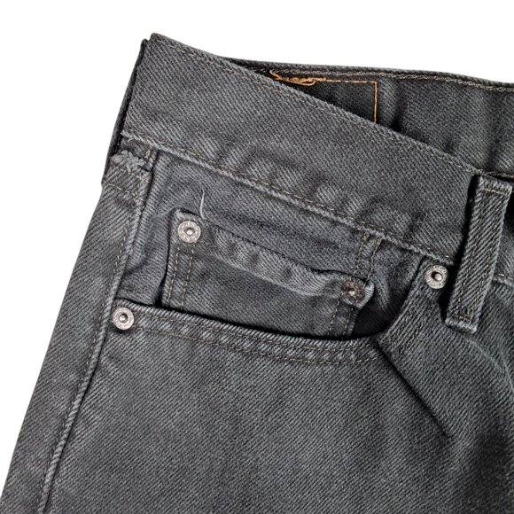 Levi's Black 505 Jeans Straight Leg Mens Size 32X29 - Picture 4 of 8